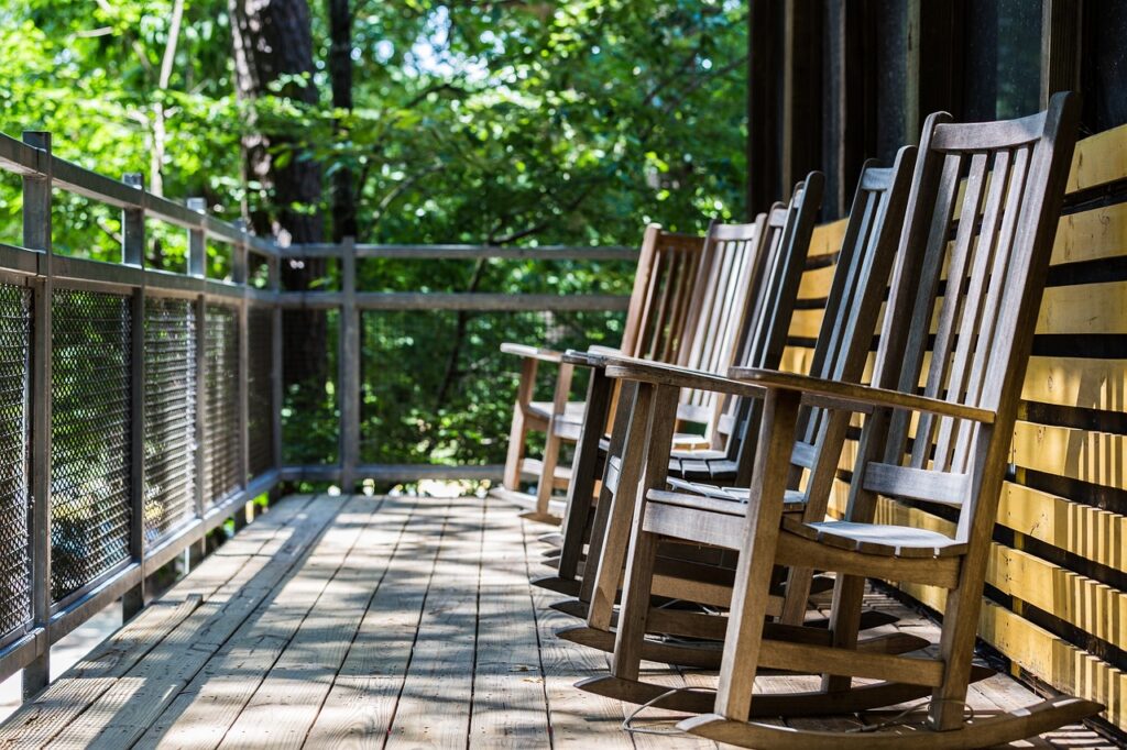 woods, outdoors, porch